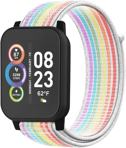 Vista 10 de BlackPro Compatible con correas de reloj iTech Fusion 2 / iTech Fusion 2R, diseño de velcro de nailon, transpirable y ajustable con pasadores