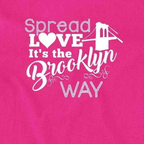 Vista 3 de Pop Threads Spread Love Its The Brooklyn Way - Camiseta para bebé, niña y niño