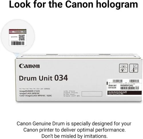 Vista 5 de Canon Cartucho de tambor negro 034 original compatible con MF810Cdn, MF820Cdn