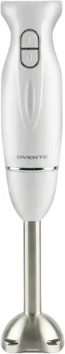 Vista 13 de OVENTE - Batidora de mano de inmersión, eléctrica portátil de 300W con 2 velocidades de mezcla y cuchillas de acero inoxidable para licuados, Negro