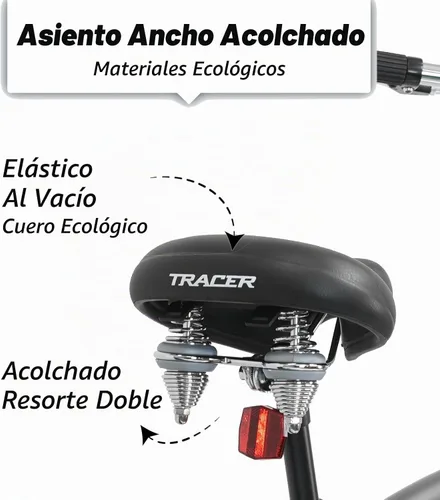 Vista 3 de Tracer Avalon 26 & 29 Inch Beach Cruiser Bike Negro mate