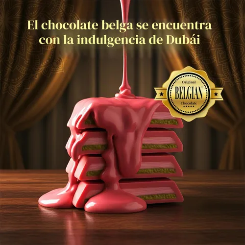 Vista 4 de Barra de chocolate ChoCart Dubai con algodón de azúcar y pistacho 95g de chocolate con leche belga prémium Delicia viral del Medio Oriente