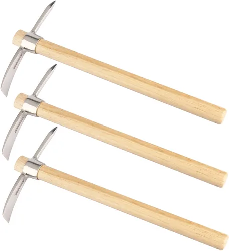 Vista 8 de 2 piezas de hacha Mattock Pick de 16 pulgadas, azada de acero inoxidable, púa de jardín, selección de mattock para deshierbe, aflojar el suelo