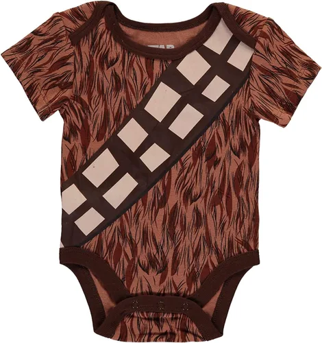 Vista 6 de Disney Paquete de cinco mamelucos de manga corta de Star Wars para bebés, ropa de bebé de Star Wars de una pieza, multipacksuit-ropa