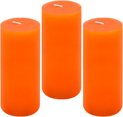 Vista 11 de Paquete de 12 velas de pilar rosas de 2 x 3 pulgadas para el día romántico de San Valentín, velas de columna sin perfume para el hogar