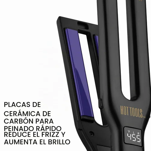 Vista 3 de HOT Tools Pro Signature - Plancha plana de doble placa, cuatro placas de 1/2 pulgada
