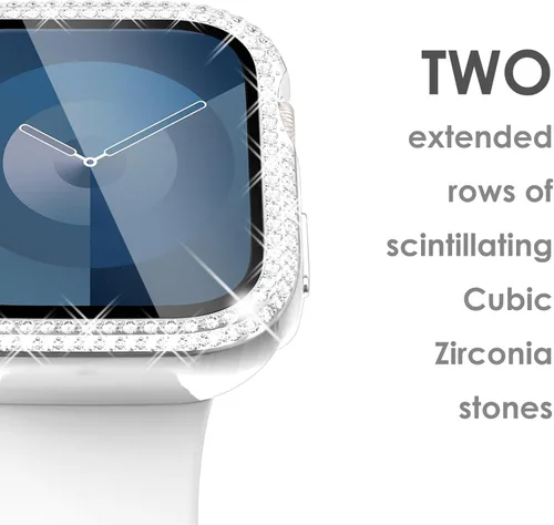 Vista 114 de Surace Bling - Carcasa con protector de pantalla para Apple Watch Series 3, 2, 1 de 1.496 pulgadas