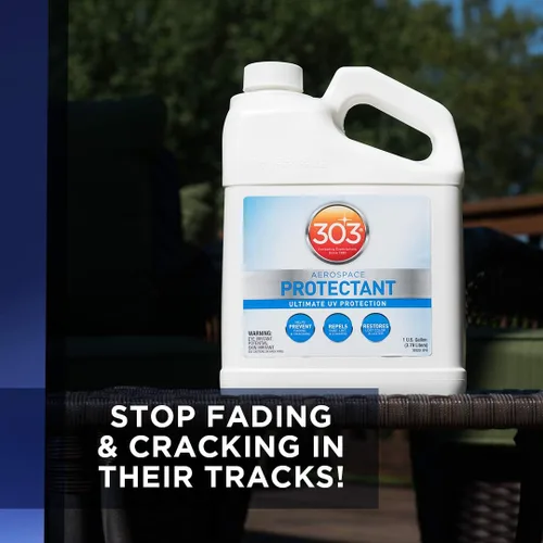 Vista 4 de Protector del interior del vehículo, 1 galón. Provides UV protection while helping prevent fading, cracking, and discoloration.