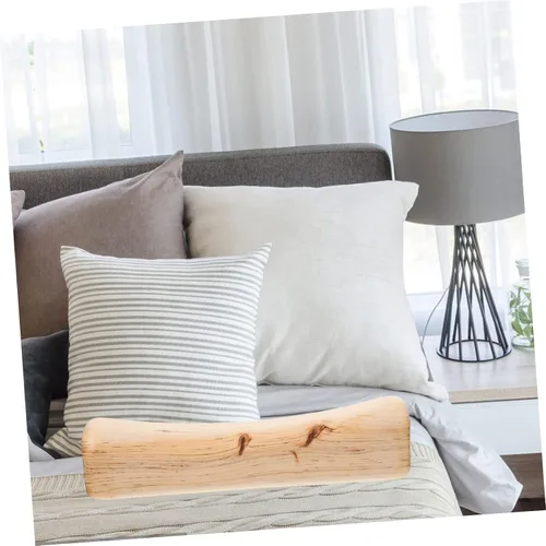 Vista 4 de Almohada de sauna de madera ortopédica para el cuello Almohada de apoyo para el dolor de cuello Almohada de espalda baja Suministro de sala de vapor