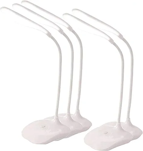 Vista 11 de Lámpara LED de mesa, portátil, con protección ocular, con cuello de cisne flexible, luces de escritorio pequeñas para dormitorio, estudio, oficina