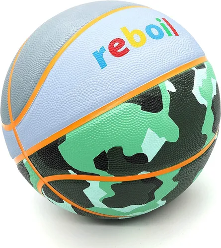 Vista 6 de Premium Rubber/Leather Basketball - Kids & Youth, Size 3/4/5/6/7