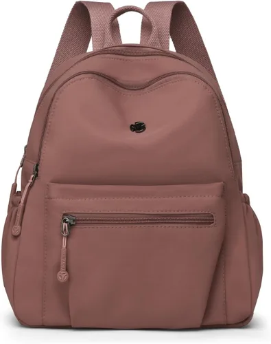 Vista 12 de Tanweibago Mini mochilas de nailon para mujer, mochilas pequeñas de 11L para mujer, mochila ligera casual para mujer, mochila de viaje de compras