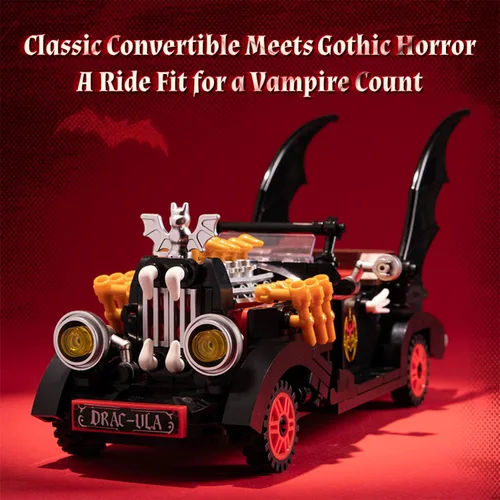 Vista 3 de PANTASY Vampire Hot Rod - Juego de construcción gótica de Halloween