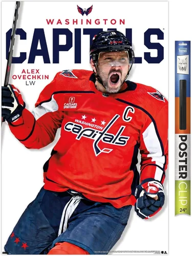 Vista 14 de Trends International NHL Washington Capitals - Póster de pared de la serie 23 de Alexander Ovechkin, 22.4 pulgadas de largo x 14.7 W, versión