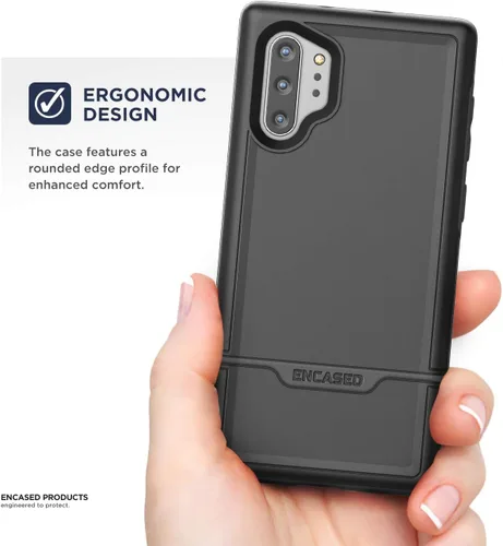 Vista 5 de ENCASED Funda protectora resistente para Galaxy Note 10 Plus (2019 Rebel Armor) Cubierta resistente de cuerpo completo de grado militar