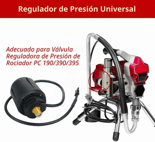 Vista 2 de Válvula reguladora de control de presión compatible con Graco 249005 piezas de repuesto para máquina original 390 1 paquete