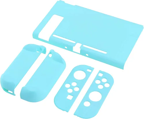 Vista 9 de eXtremeRate PlayVital Back Cover for Nintendo Switch Console NS Joycon Handheld Separable Protector Hard Shell Soft Touch Dockable Protective Case