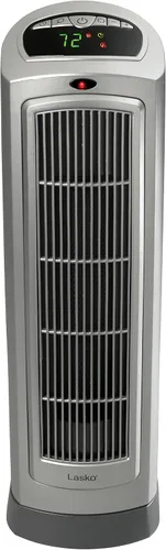 Vista 8 de Lasko Calentador de torre de cerámica digital oscilante para el hogar con termostato ajustable, temporizador y control remoto, 23 pulgadas, 1500 W