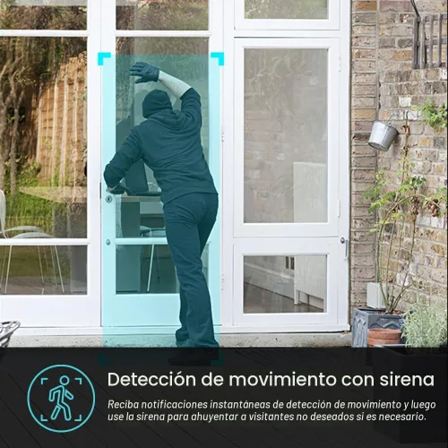 Vista 7 de Kasa Smart - Cámara de seguridad 2K QHD para exteriores con cable, IP65, sensor Starlight y visión nocturna de 30 m, detección
