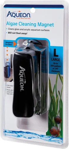 Vista 12 de Aqueon - Raspador de algas para acuario, imán de limpieza de peceras, mini Limpiador magnético de vidrio de acuario para acrílico, almohadilla