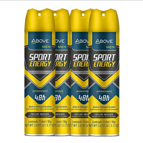 Vista 8 de ABOVE 48 Hours - Desodorante antitranspirante, Sport Energy, 3.17 onzas, desodorante en aerosol seco para mujeres, aroma floral, aerosol