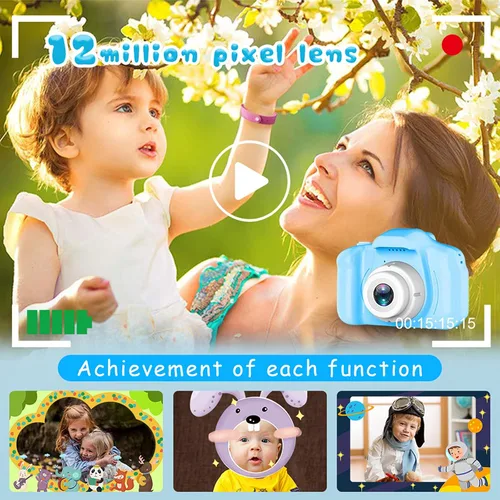 Vista 4 de Dylanto Cámara de selfie mejorada para niños, regalos de cumpleaños de Navidad para niños de 3 a 8 años, cámaras digitales para niños con video HD