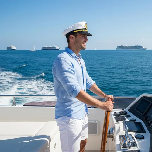 Vista 7 de Admiral Capitán Yacht Sombrero Snapback Oro Bordado Ancla Skippers Cap para Fiesta