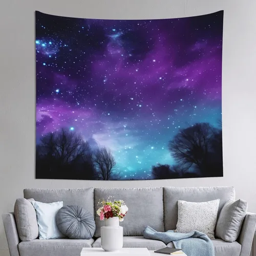 Vista 13 de RLDOBOFE Tapestry Wall Tapestry for Living Room purple dragonfly Wall Hanging Soft Tapestries Wall Decoration for Bedroom Fashion Decor Tapestries