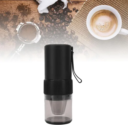Vista 5 de FTVOGUE Molinillo de café recargable por USB, molinillo eléctrico de grano de café con parada automática ajustable, tamaño de molienda ajustable
