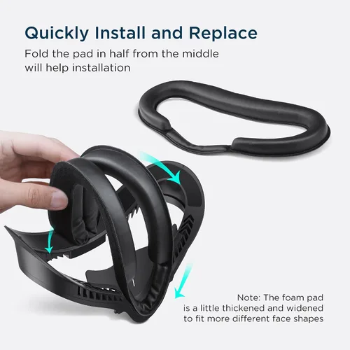 Vista 7 de KIWI design Accesorios de fitness para cojín facial mejorados compatibles con Quest 2 con almohadilla de cuero de interfaz facial 2 almohadilla