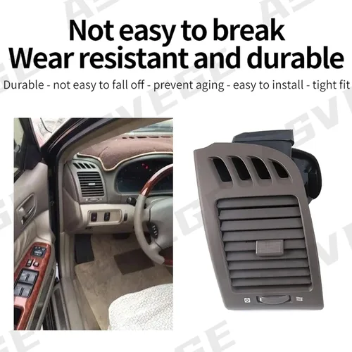Vista 2 de Salida de ventilación Panel de salpicadero para Toyota Camry 2003-2006 Beige Marrón Cubierta de salida del aire acondicionado del aire