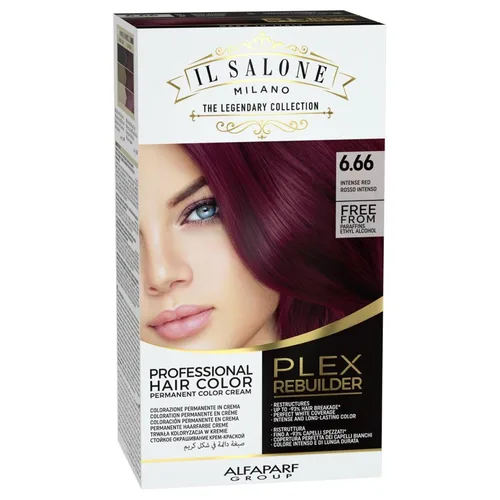 Vista 10 de Il Salone Milano Plex Rebuilder - Crema de color permanente para el cabello, kit de tinte para el cabello negro puro 1.0, salón profesional, calidad