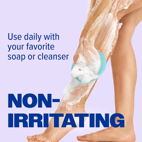 Vista 16 de Buf-Puf Esponja corporal, esponja de baño, desarrollada por dermatólogos, limpia la piel de la suciedad y el exceso de aceite, reutilizable