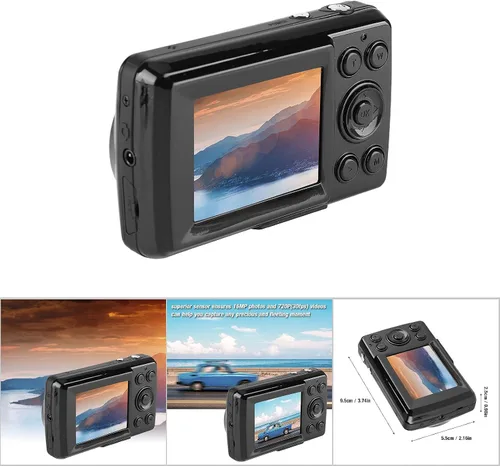 Vista 4 de Cámara digital para niños 1080P HD con zoom de 16X, compacta y portátil para fotografía, cámara de juguete para niños de 3 a 12 años