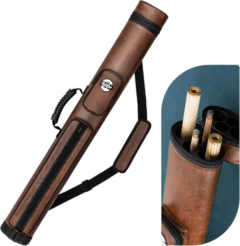 Vista 8 de Trymaker Estuche para Taco de Billar, Estuche para Taco de Billar 2x2 (No para 3/4) – Bolsa Rígida de Billar para 2 Tacos, Accesorios de Billar