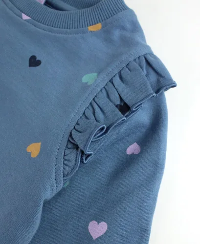 Vista 6 de RuffleButts Conjunto deportivo para bebéniña pequeña