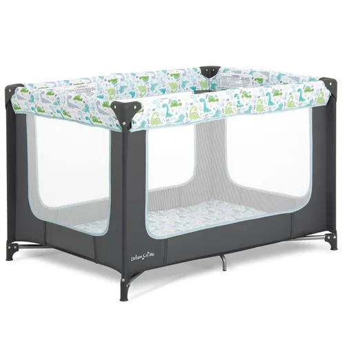 Vista 15 de Dream On Me Zodiak Corral portátil, compacto para viajes, bolsa de Gris oscuro