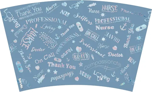 Vista 2 de Tervis Vaso aislado de doble pared Thank a Medical Professional fabricado en Estados Unidos mantiene las bebidas frías y calientes, 16 onzas