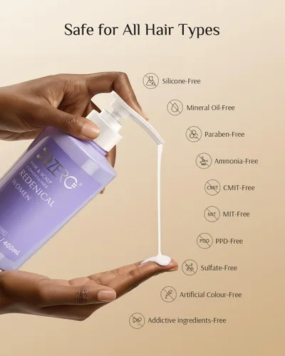 Vista 7 de DR ZERO REDENICAL Acondicionador de crecimiento del cabello para mujeres, 13.5 onzas, tratamiento voluminizador de espesamiento y anti pérdida