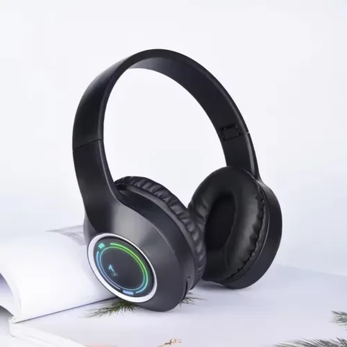 Vista 5 de Auriculares Bluetooth Sobre la Oreja, Auriculares Inalámbricos de Baja Latencia, Llamadas Manos Libres, Auriculares de Reducción de Ruido de Graves