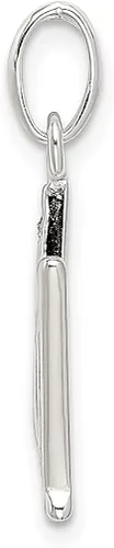Vista 2 de ICE CARATS Collar con dije de plata de ley 925 con letra M con nombre inicial y monograma, joyería fina para mujer, regalos para ella
