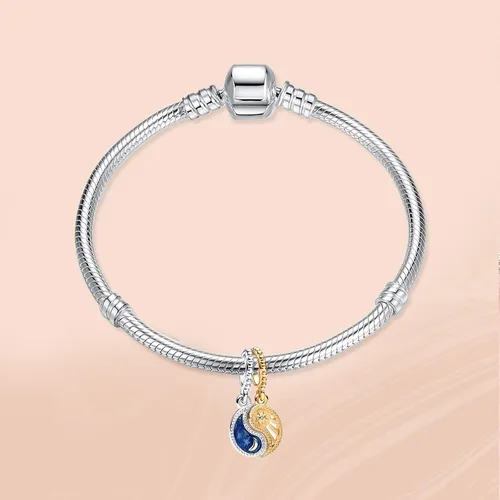 Vista 2 de Annmors Silver Charms for Bracelets S925 Love Heart Mom Birthday Dangle for Women Bracelet & Necklace Pendant