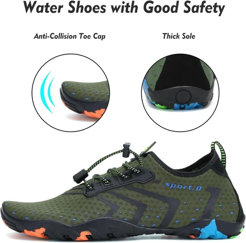 Vista 2 de SAGUARO Zapatos deportivos acuáticos unisex de secado rápido para playa, piscina, mar