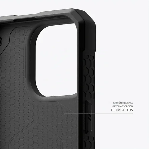 Vista 5 de URBAN ARMOR GEAR UAG Funda [Versión Actualizada] Compatible con Funda para iPhone 15 Pro de 6.1" Monarch Pro Negro Imán Integrado Compatible