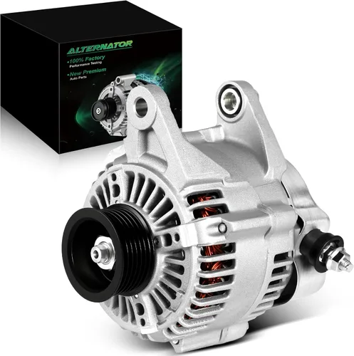 Vista 40 de Alternador de 4.0L para: Ford Explorer 2002 2003 2004, Explorer Sport Trac 2001-2004 para: Mercury Mountaineer 2001-2004, polea de 6 ranuras de 12V