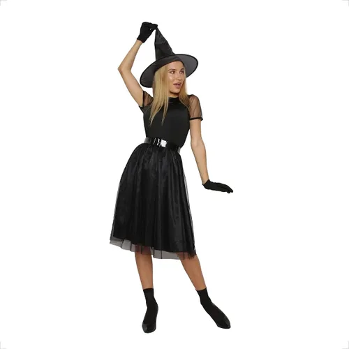 Vista 4 de Jason Party Disfraz de bruja malvada para mujer, vestido de cosplay de mago de Halloween
