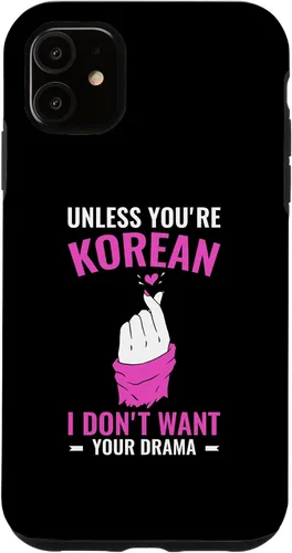 Vista 5 de iPhone 15 K-Drama Solo quiero ver Drama coreano Funny Kdrama Case