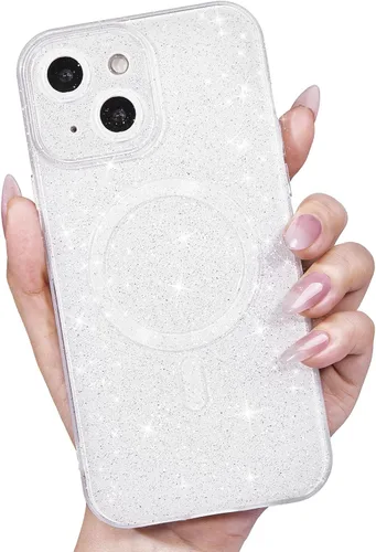 Vista 49 de LoeoeL Funda para iPhone 12 con Purpurina Compatible con Magsafe, Femenina Linda Brillante Magnética Mag Safe Bonita Funda para Teléfono