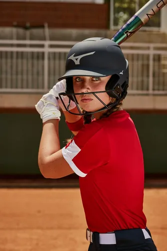 Vista 5 de Mizuno Finch Softball - Guantes de bateo acolchados Par Adulto y joven Palma antideslizante Palma acolchada Parte trasera de malla