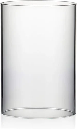Vista 23 de WGVI Funda para portavelas Hurricane, ancho de 2 pulgadas, altura de 12 pulgadas, portavelas cilíndrico de vidrio transparente, tubo de chimenea
